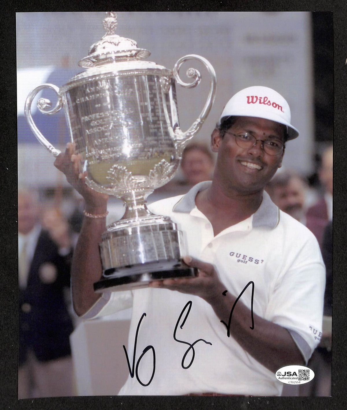 Vijay Singh Signed/Autographed 8x10 Photo PGA Golf JSA 214171