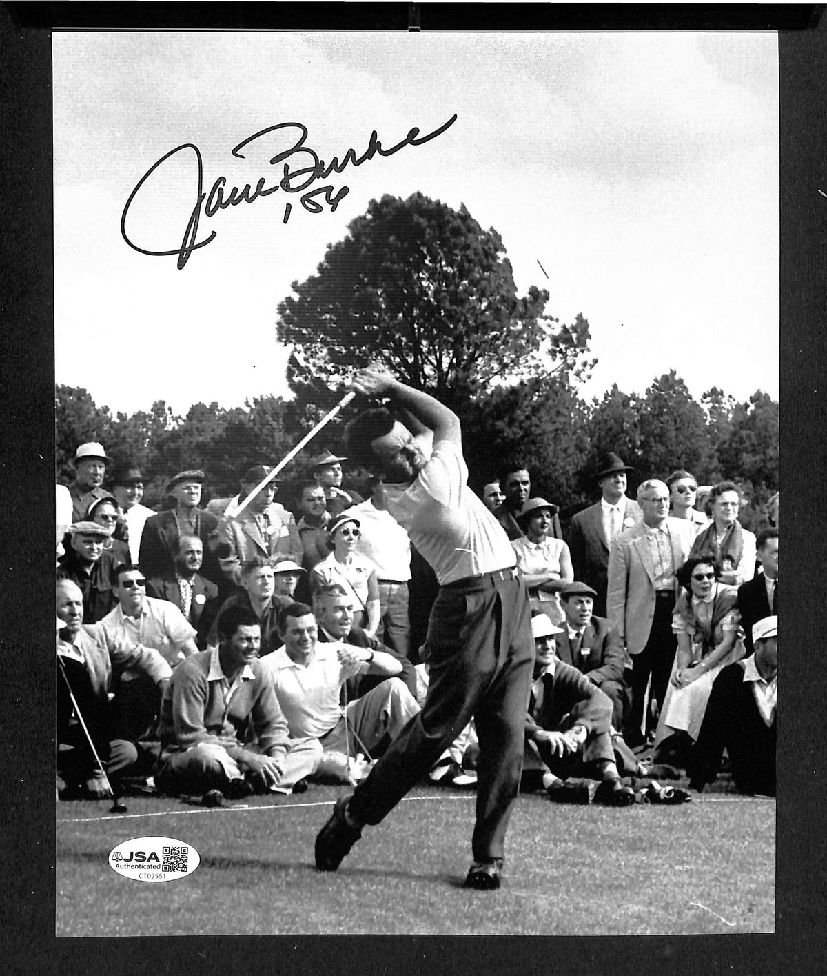 Jack Burke Signed/Autographed 8x10 Photo PGA Golf JSA 214176
