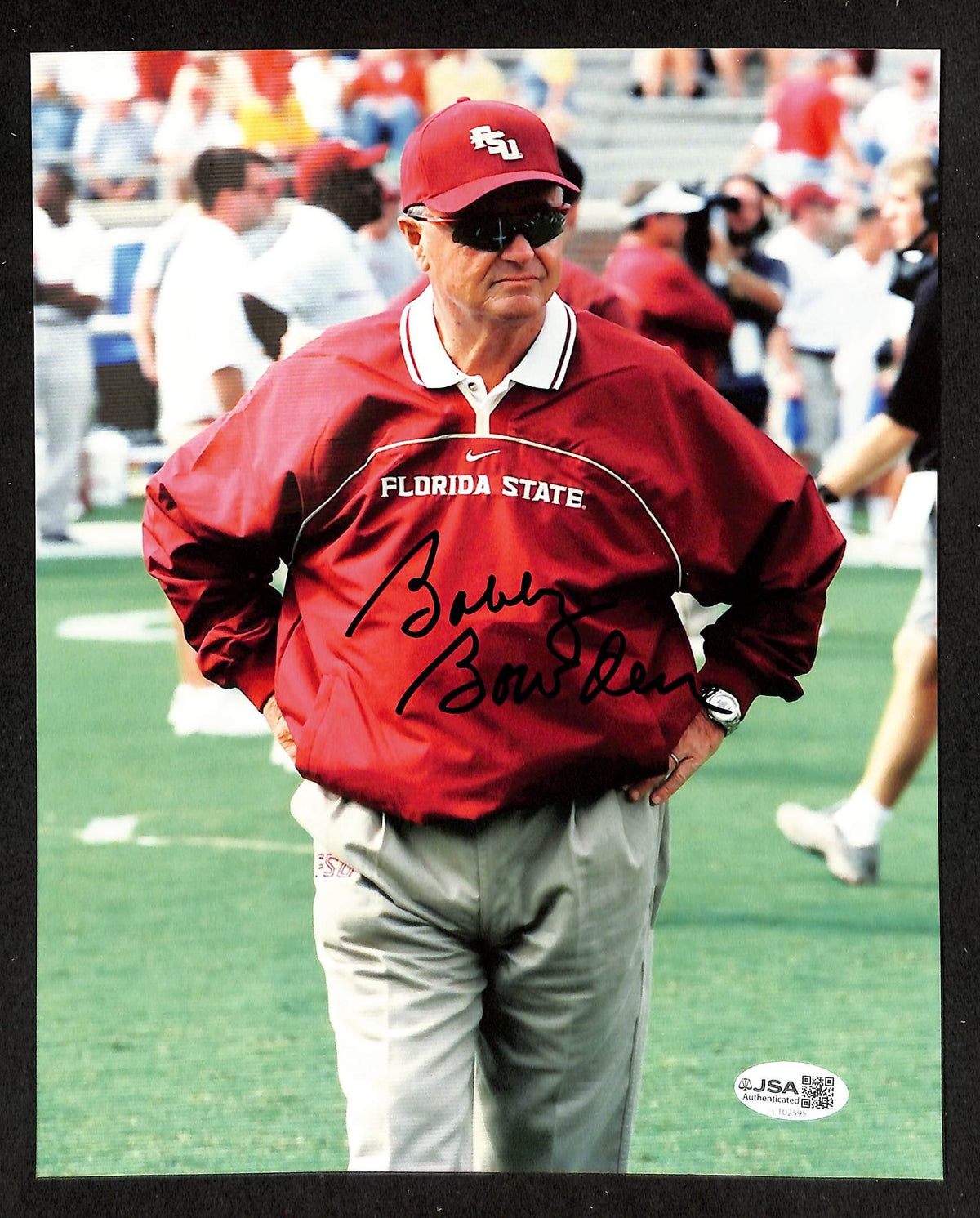 Bobby Bowden Signed/Autographed 8x10 Photo Florida St JSA 214130