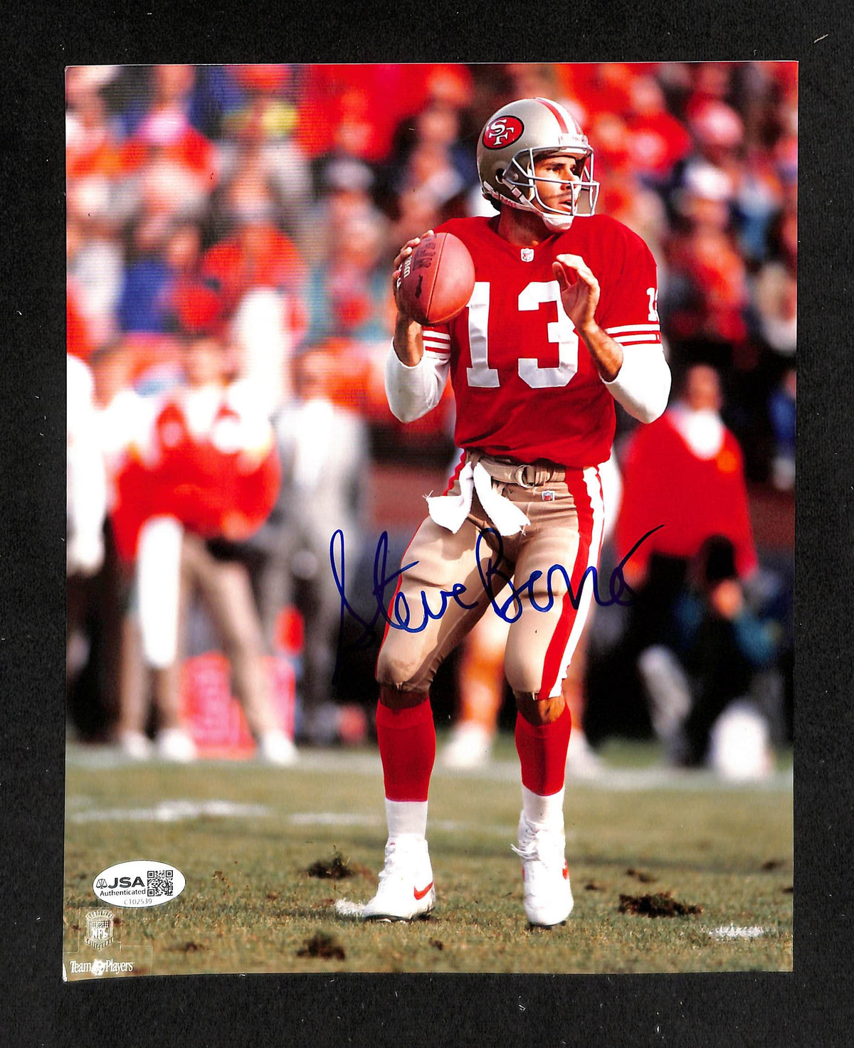 Steve Bono Signed/Autographed 8x10 Photo 49ers JSA 214216