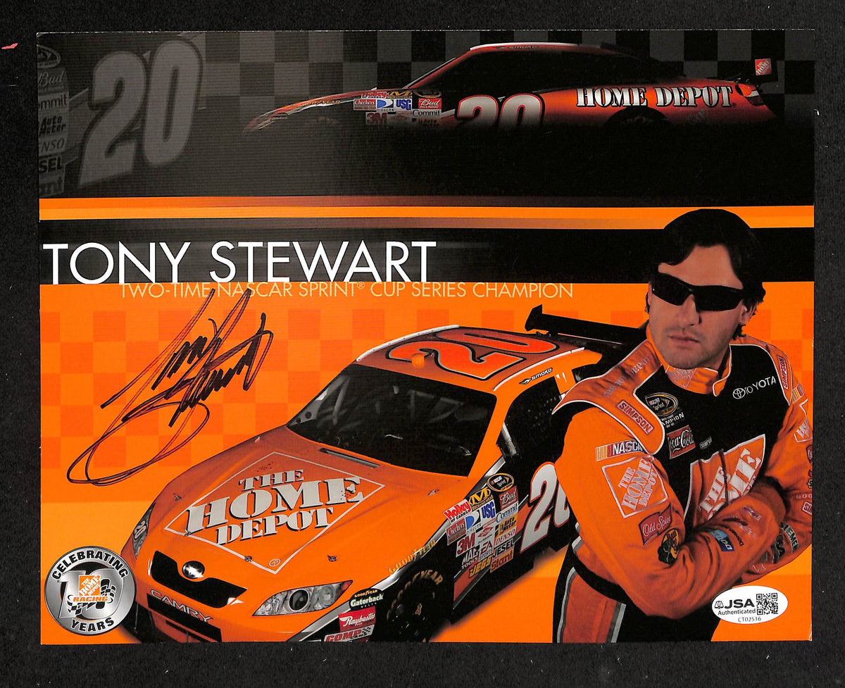 Tony Stewart Signed/Autographed 8x10 Photo NASCAR JSA 214239
