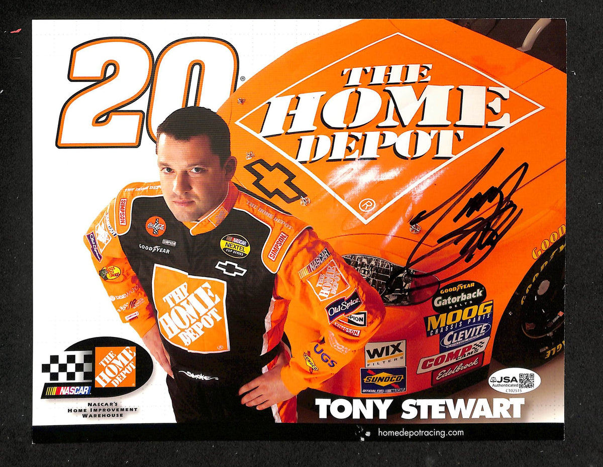 Tony Stewart Signed/Autographed 8x10 Photo NASCAR JSA 214240