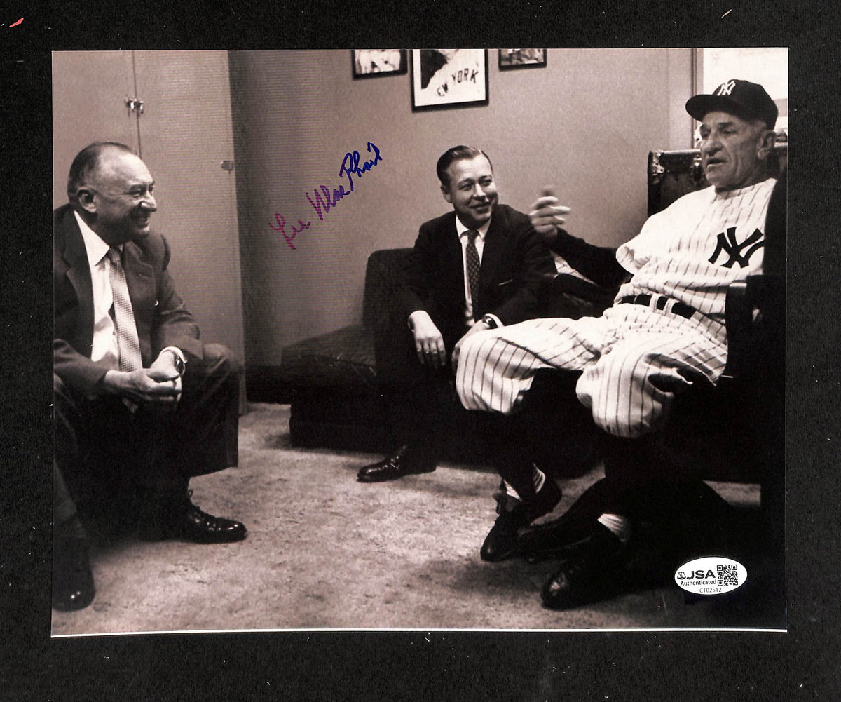 Lee MacPhail HOF Signed/Autographed 8x10 Photo Yankees JSA 214243
