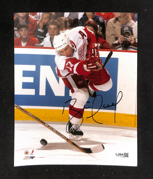 Brett Hull HOF Signed/Autographed 8x10 Photo Red Wings JSA 214245