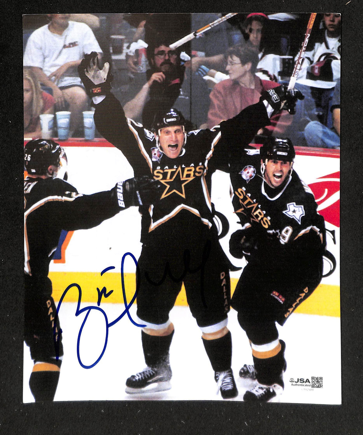 Brett Hull HOF Signed/Autographed 8x10 Photo Stars JSA 214246