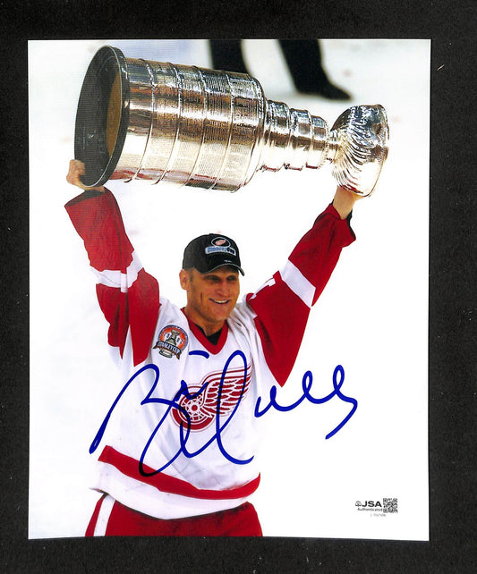 Brett Hull HOF Signed/Autographed 8x10 Photo Red Wings JSA 214249