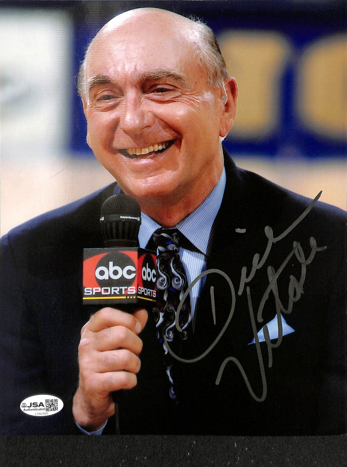 Dick Vitale Signed/Autographed 8x10 Photo ESPN JSA 214250