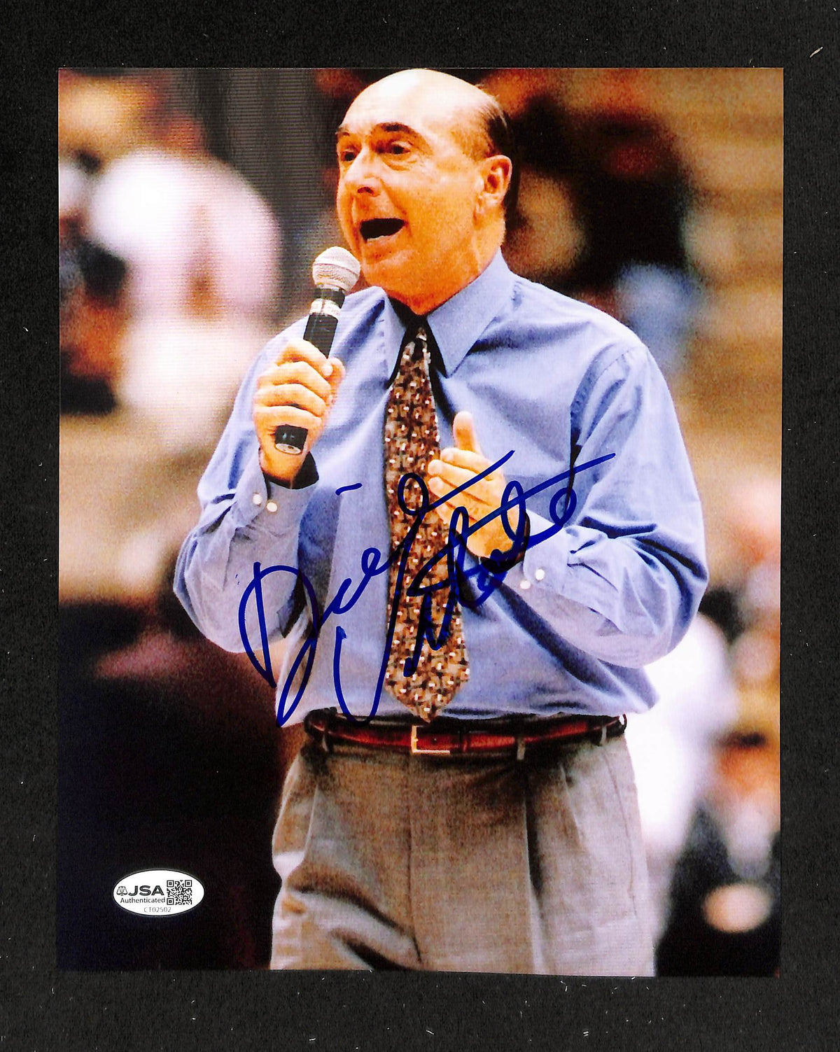 Dick Vitale Signed/Autographed 8x10 Photo ESPN JSA 214253