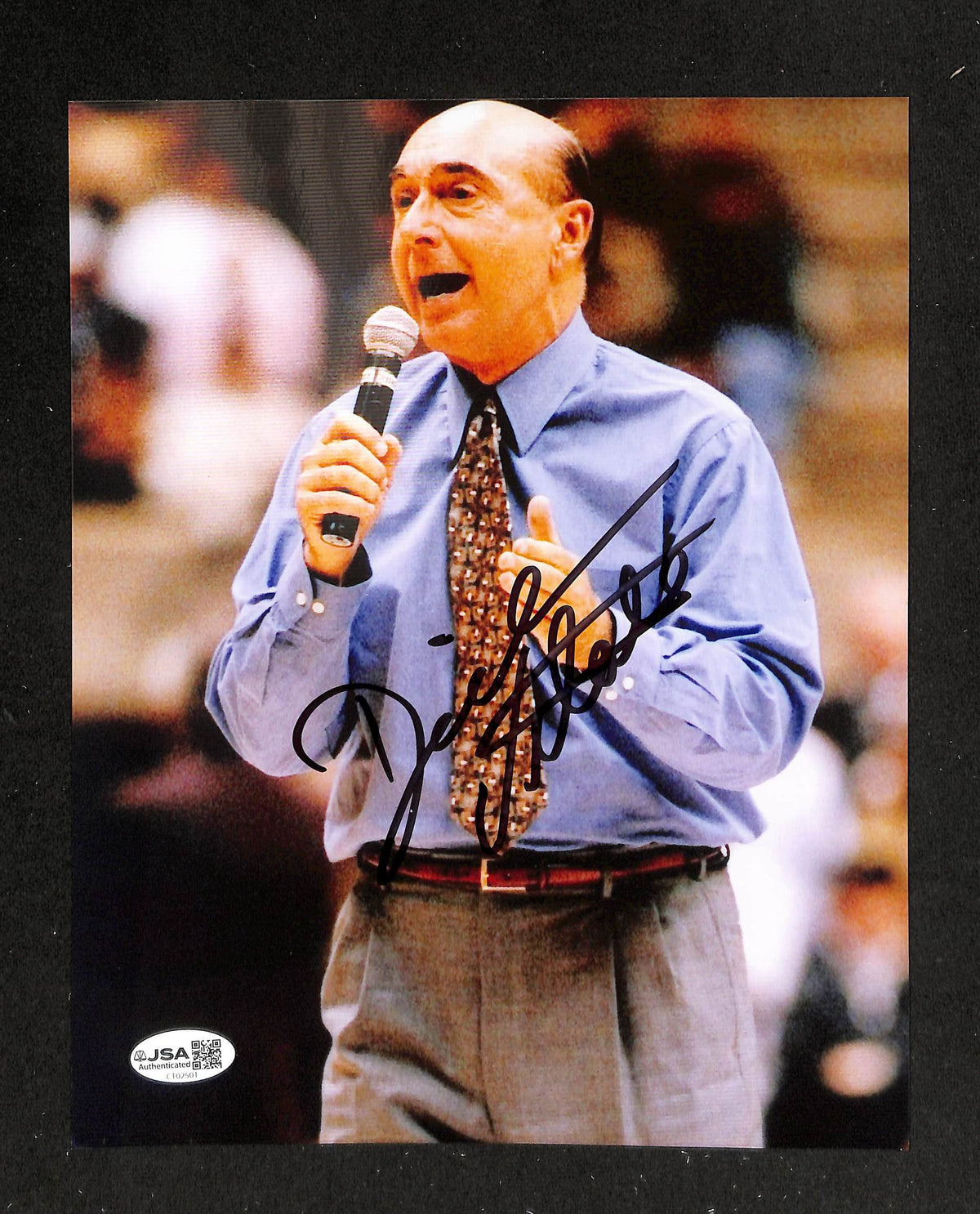 Dick Vitale Signed/Autographed 8x10 Photo ESPN JSA 214254