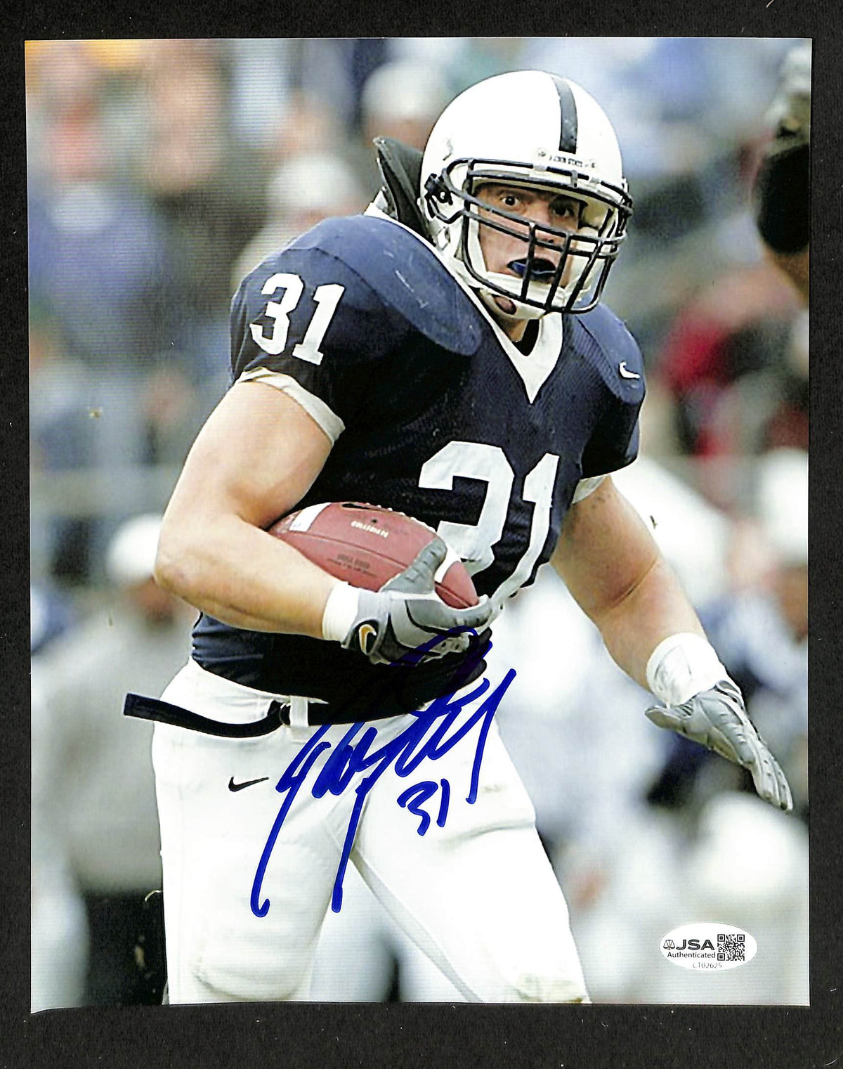 Paul Posluszny Signed/Autographed 8x10 Photo Penn State JSA 214180