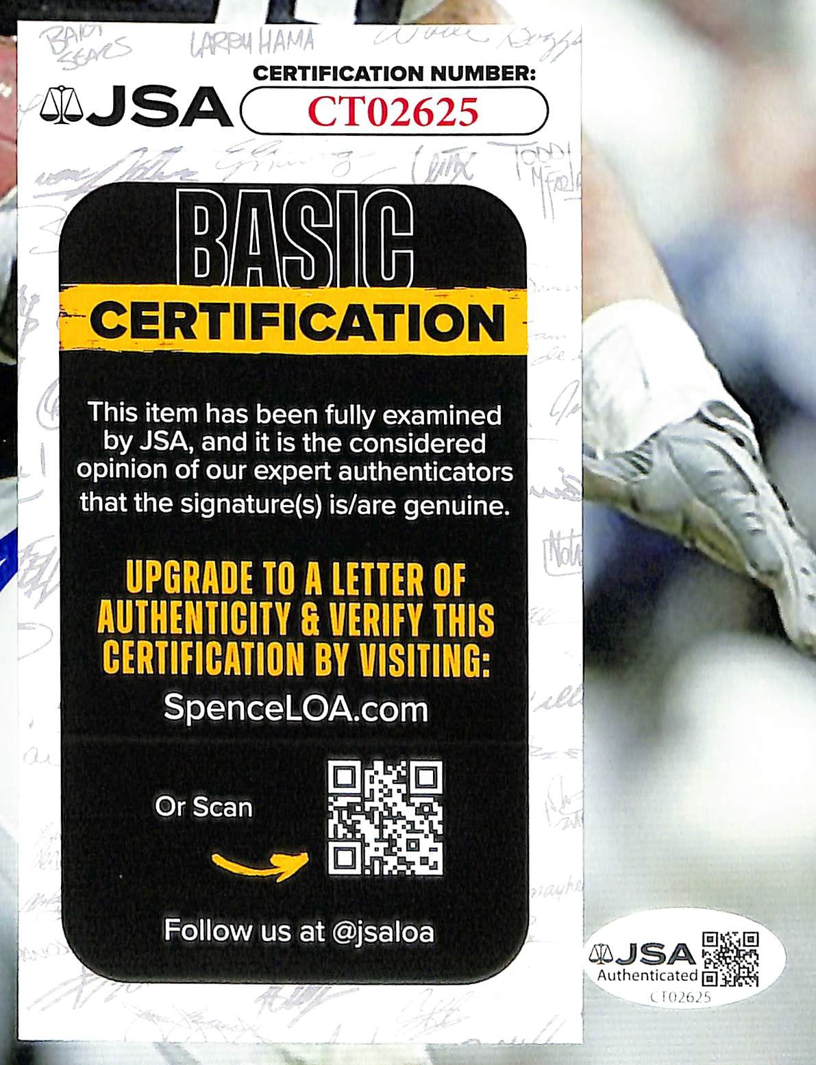 Paul Posluszny Signed/Autographed 8x10 Photo Penn State JSA 214180