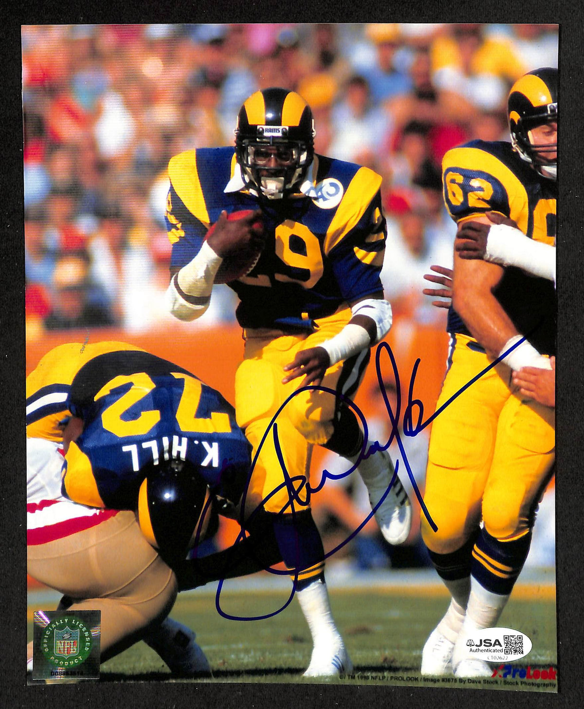 Eric Dickerson HOF Signed/Autographed 8x10 Photo Rams JSA 214183