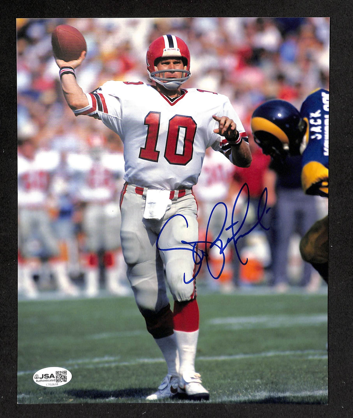 Steve Bartkowski Signed/Autographed 8x10 Photo Falcons JSA 214187