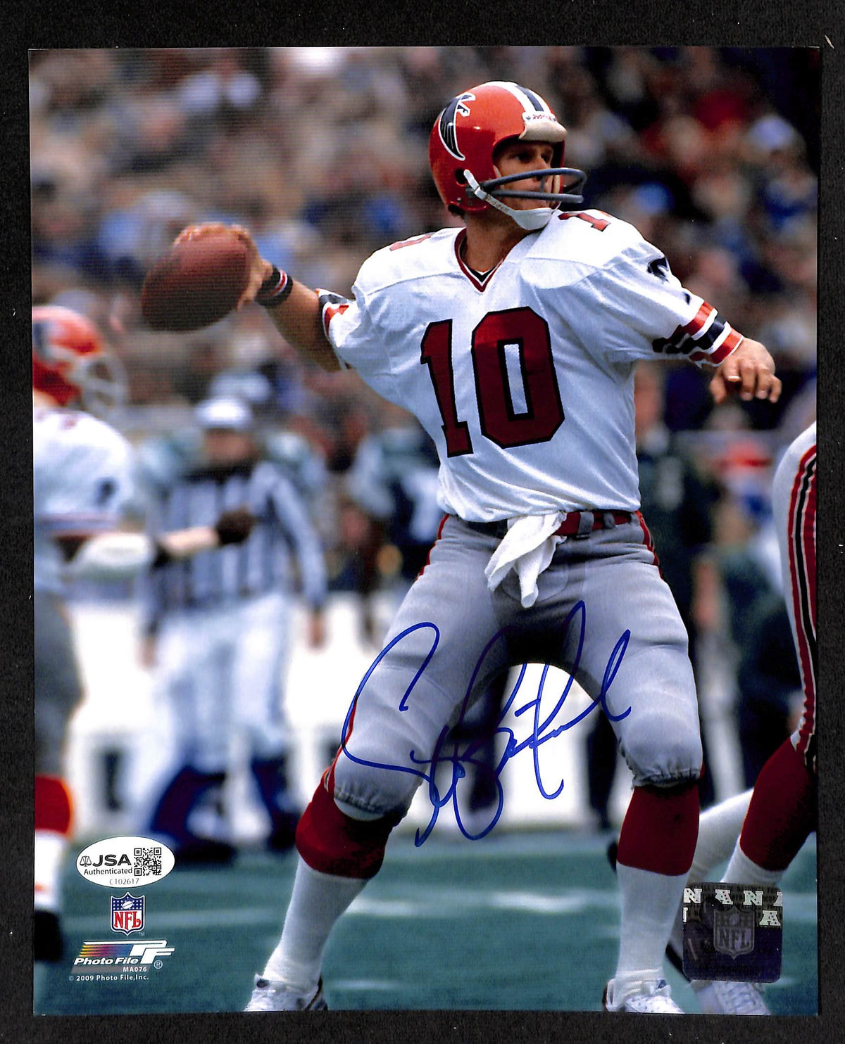 Steve Bartkowski Signed/Autographed 8x10 Photo Falcons JSA 214188