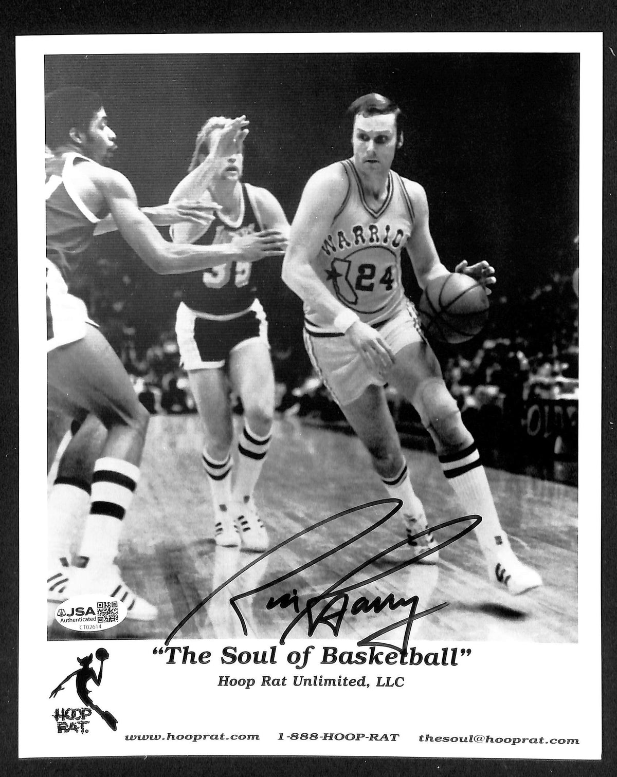 Rick Barry HOF Signed/Autographed 8x10 Photo Warriors JSA 214191