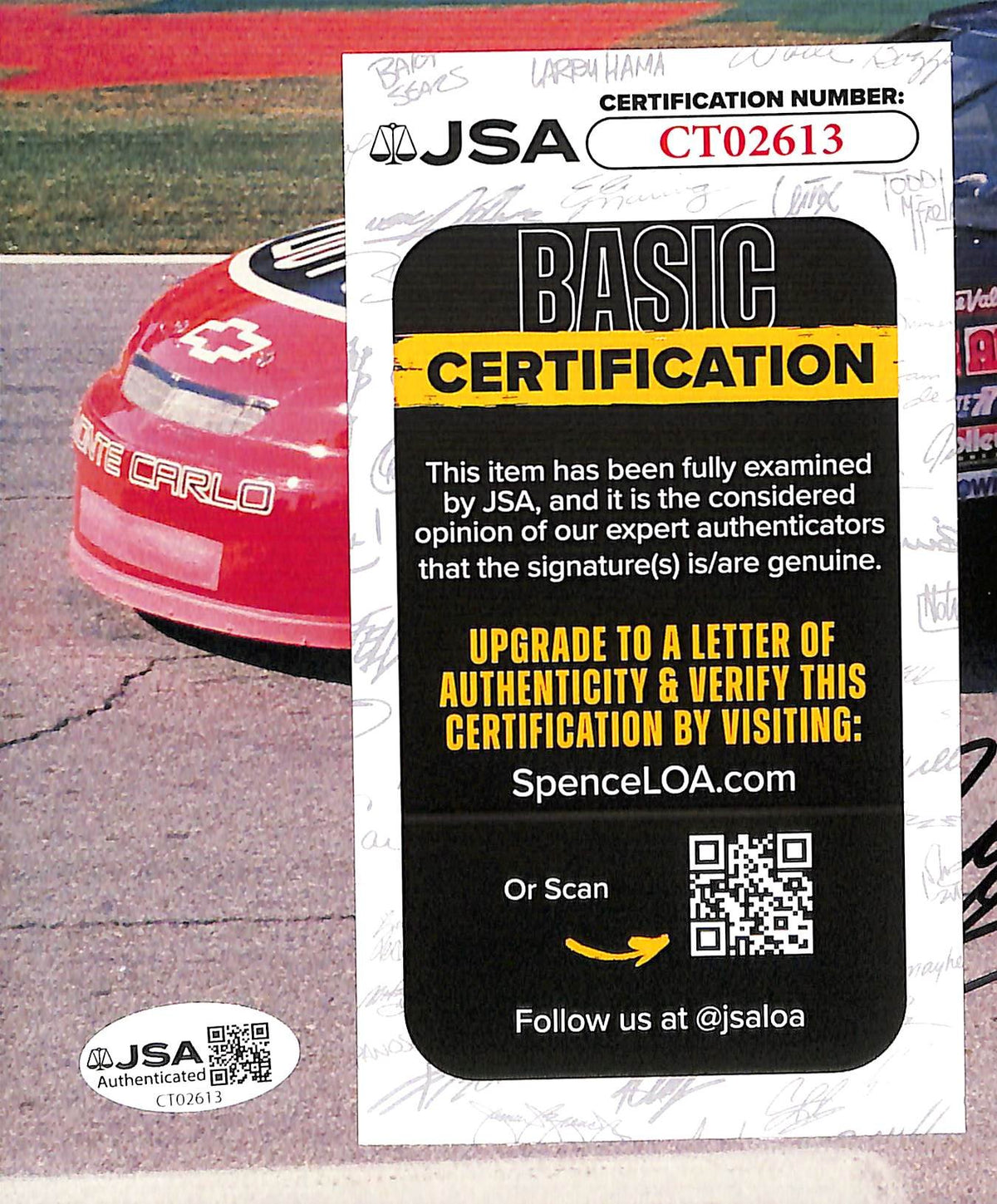 Jeff Gordon Signed/Autographed 8x10 Photo NASCAR JSA 214192