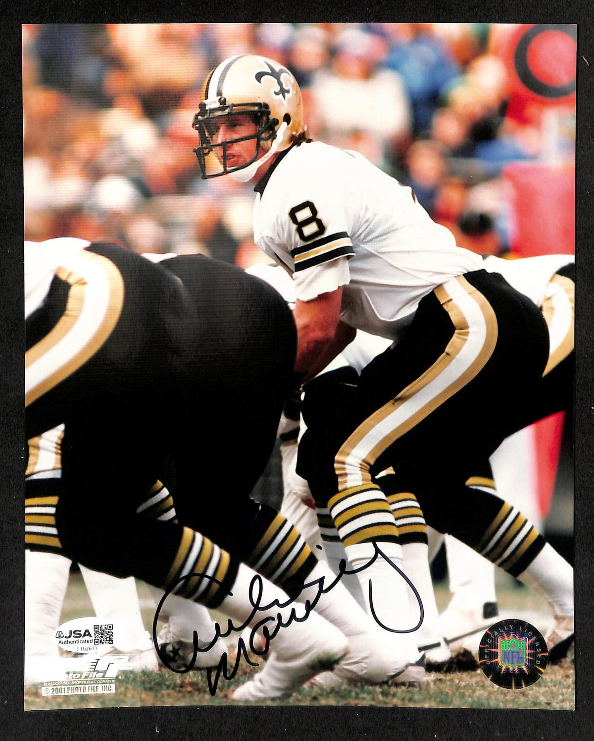 Archie Manning Signed/Autographed 8x10 Photo Saints JSA 214194