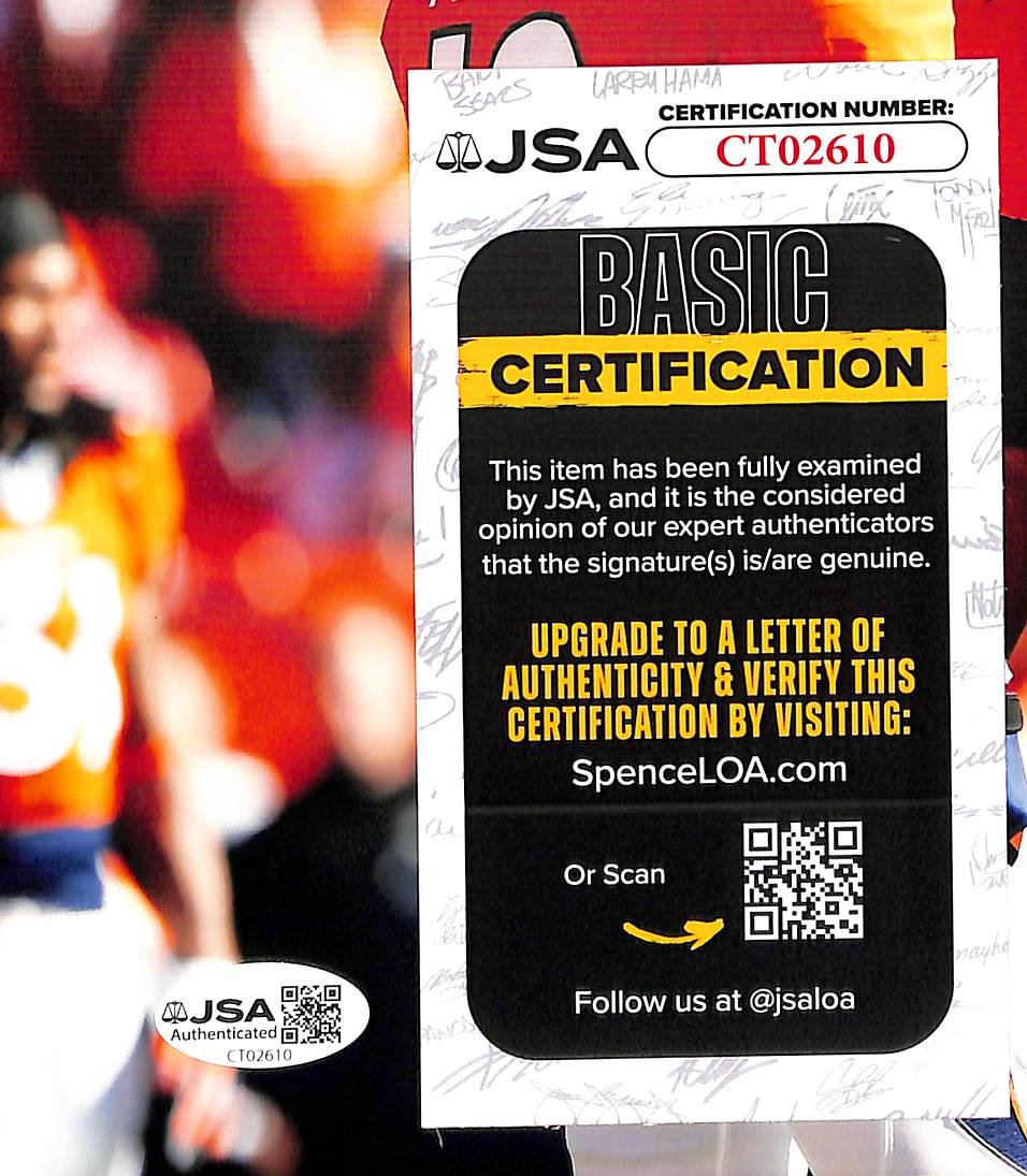 Champ Bailey HOF Signed/Autographed 8x10 Photo Broncos JSA 214195