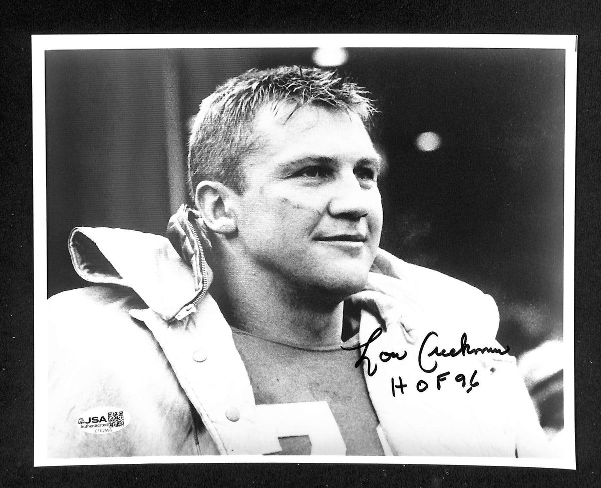 Lou Creekmur HOF Signed/Autographed 8x10 Photo Lions JSA 214207