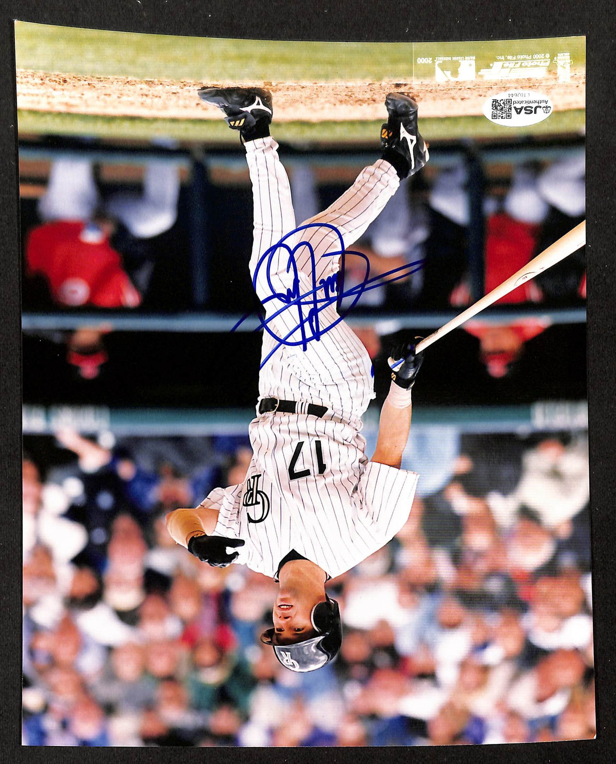 Todd Helton HOF Signed/Autographed 8x10 Photo Rockies JSA 213865