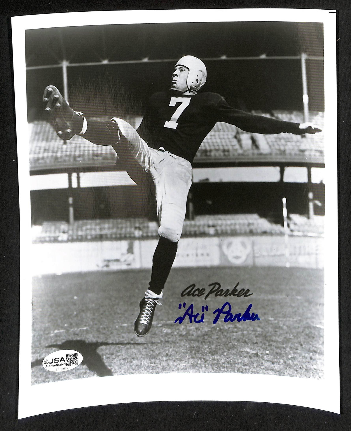 Ace Parker HOF Signed/Autographed 8x10 Photo Dodgers JSA 213872