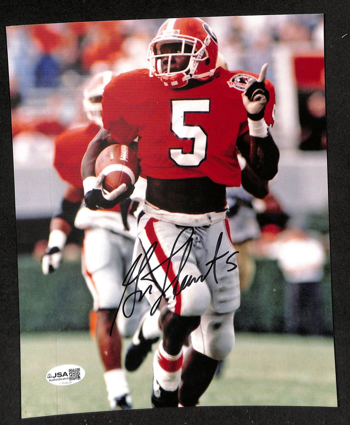 Garrison Hearst Signed/Autographed 8x10 Photo Georgia Bulldogs JSA 213876