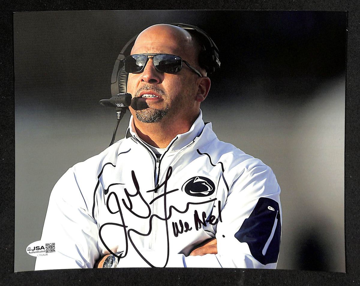 James Franklin Signed/Autographed 8x10 Photo Penn State JSA 213880
