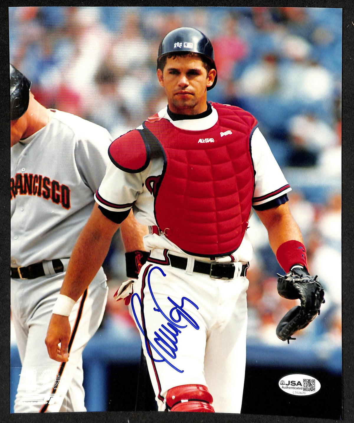 Javy Lopez Signed/Autographed 8x10 Photo Braves JSA 212785