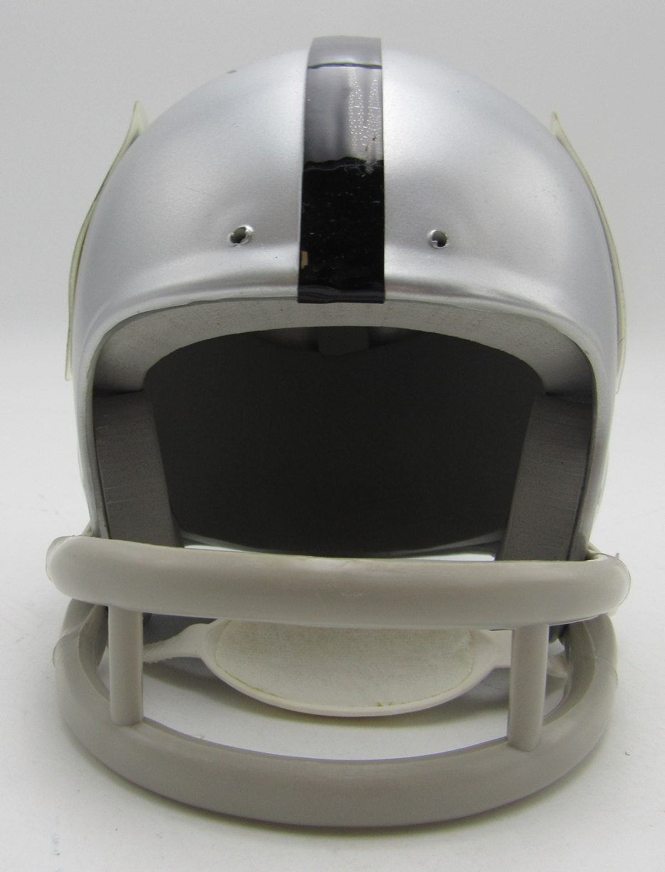 Ted Hendricks HOF Signed/Inscribed Raiders Mini Football Helmet JSA 213495