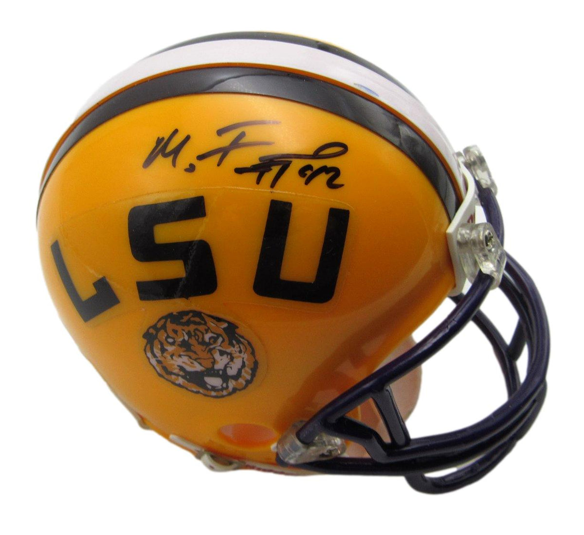 Michael Ford Signed/Autographed LSU Gold Mini Football Helmet JSA 213498
