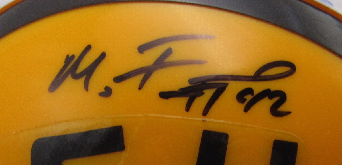 Michael Ford Signed/Autographed LSU Gold Mini Football Helmet JSA 213498