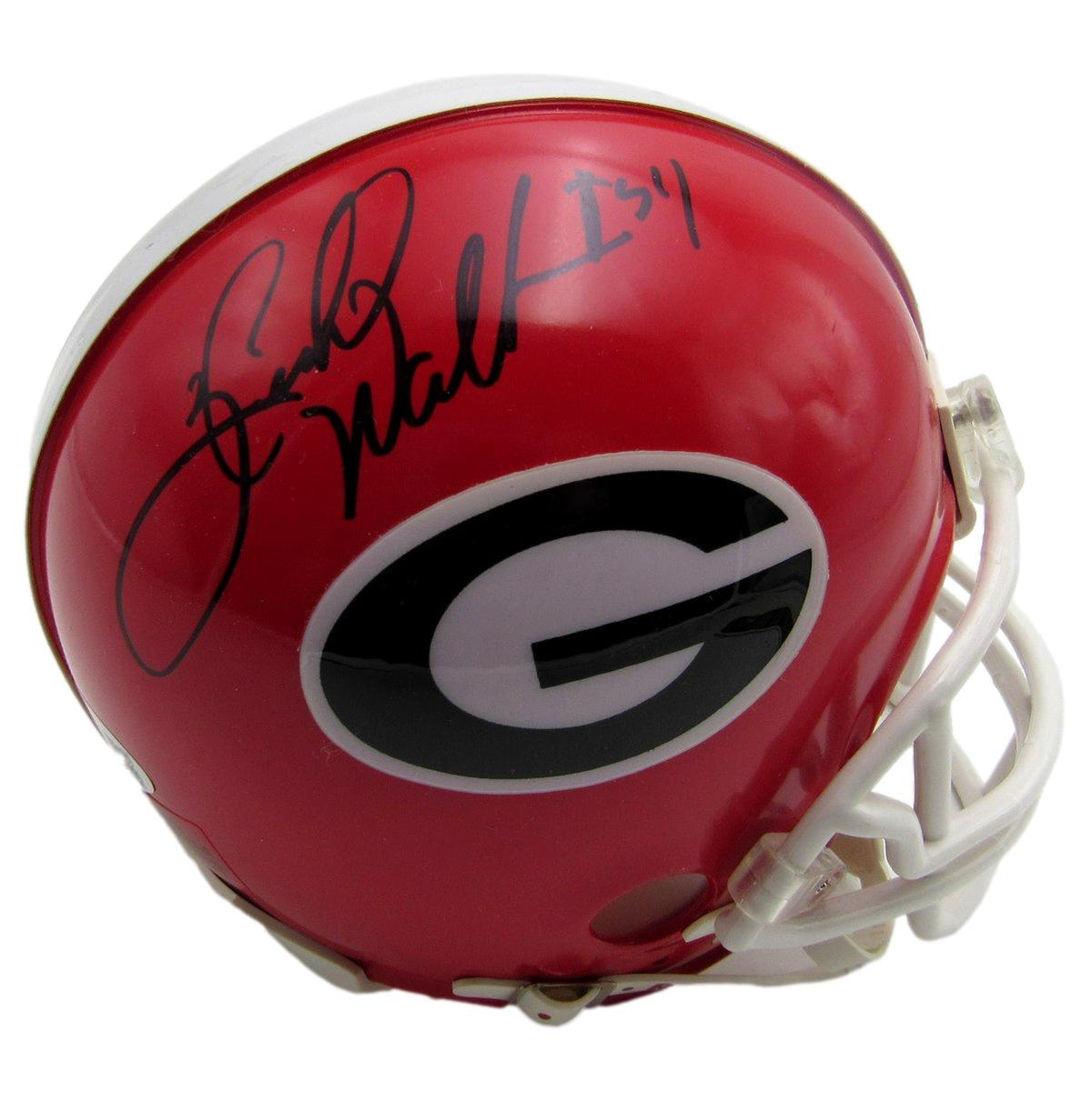 Herschel Walker Signed/Inscribed Georgia Red Mini Football Helmet JSA 213501