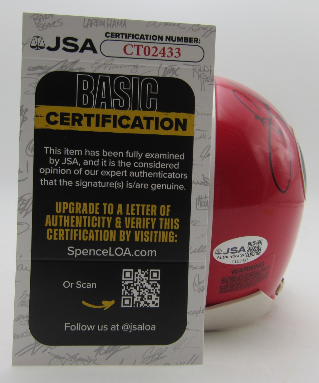 Herschel Walker Signed/Inscribed Georgia Red Mini Football Helmet JSA 213501