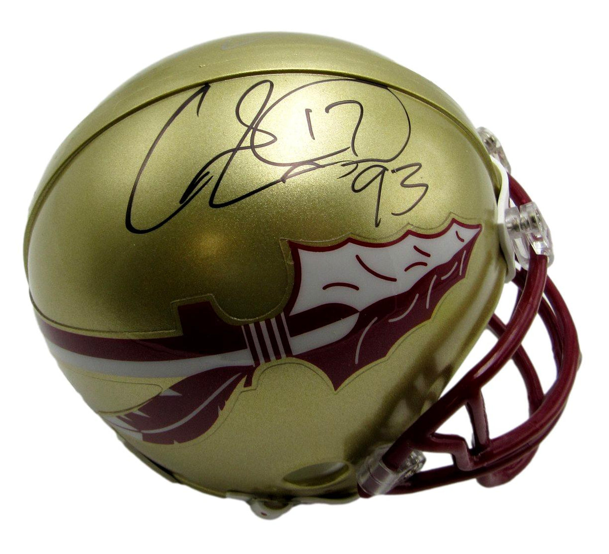 Charlie Ward Signed/Autographed Florida State Mini Football Helmet JSA 213502
