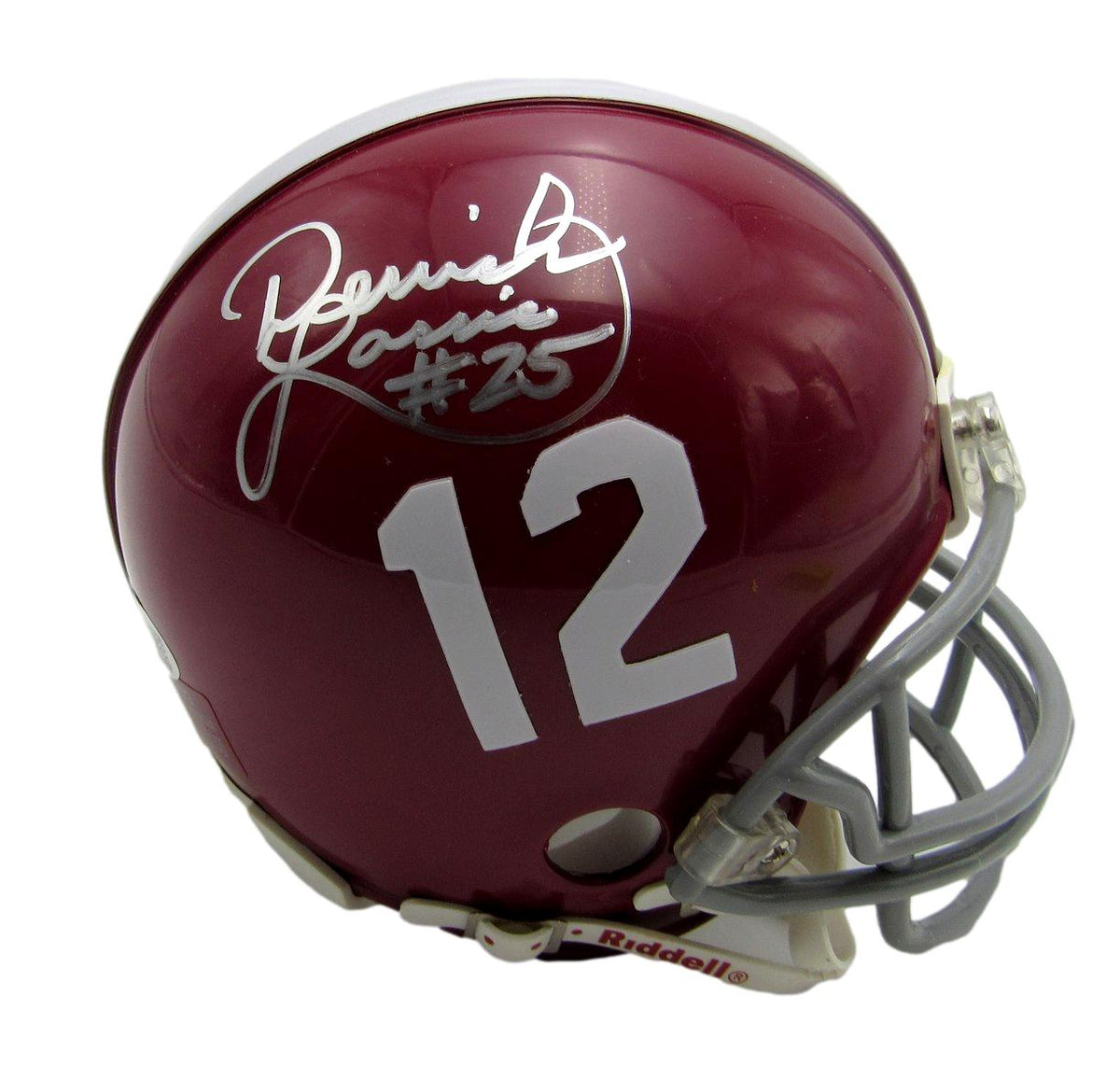 Derrick Lassic Signed/Autographed Alabama Mini Football Helmet JSA 213507