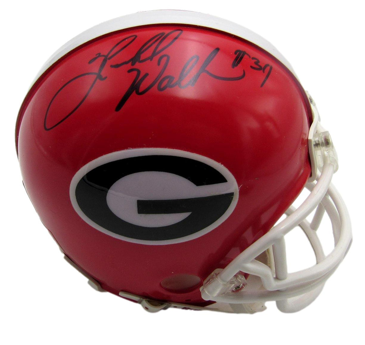 Herschel Walker Signed/Inscribed Georgia Red Mini Football Helmet JSA 213508