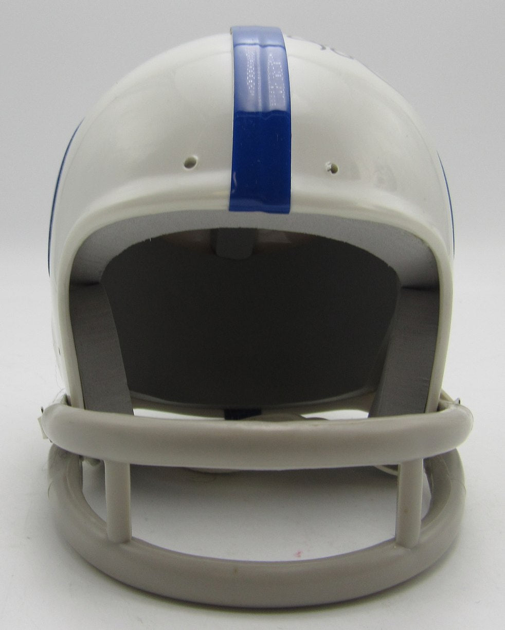 Lenny Moore HOF Signed/Inscribed Colts Mini Football Helmet JSA 213512