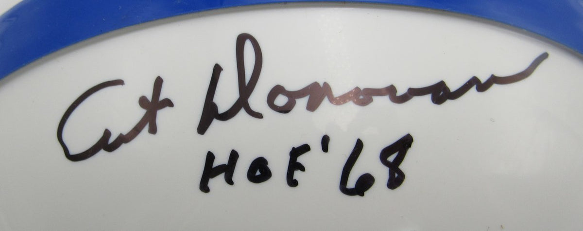 Art Donovan HOF Signed/Inscribed Colts Mini Football Helmet JSA 213516