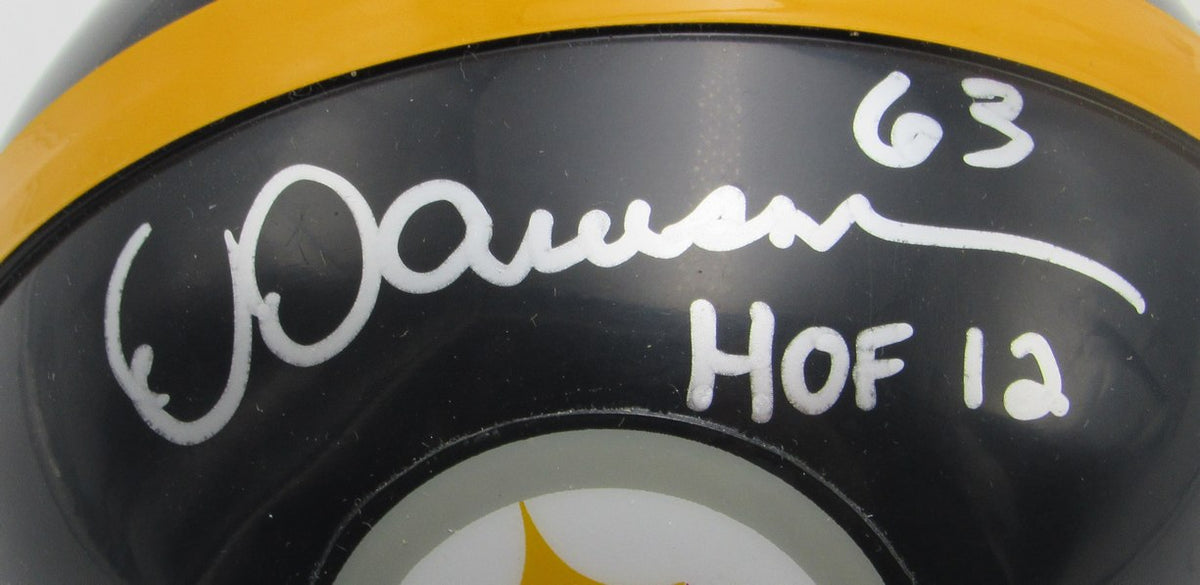 Dermontti Dawson HOF Signed/Inscribed Steelers Mini Football Helmet JSA 213518