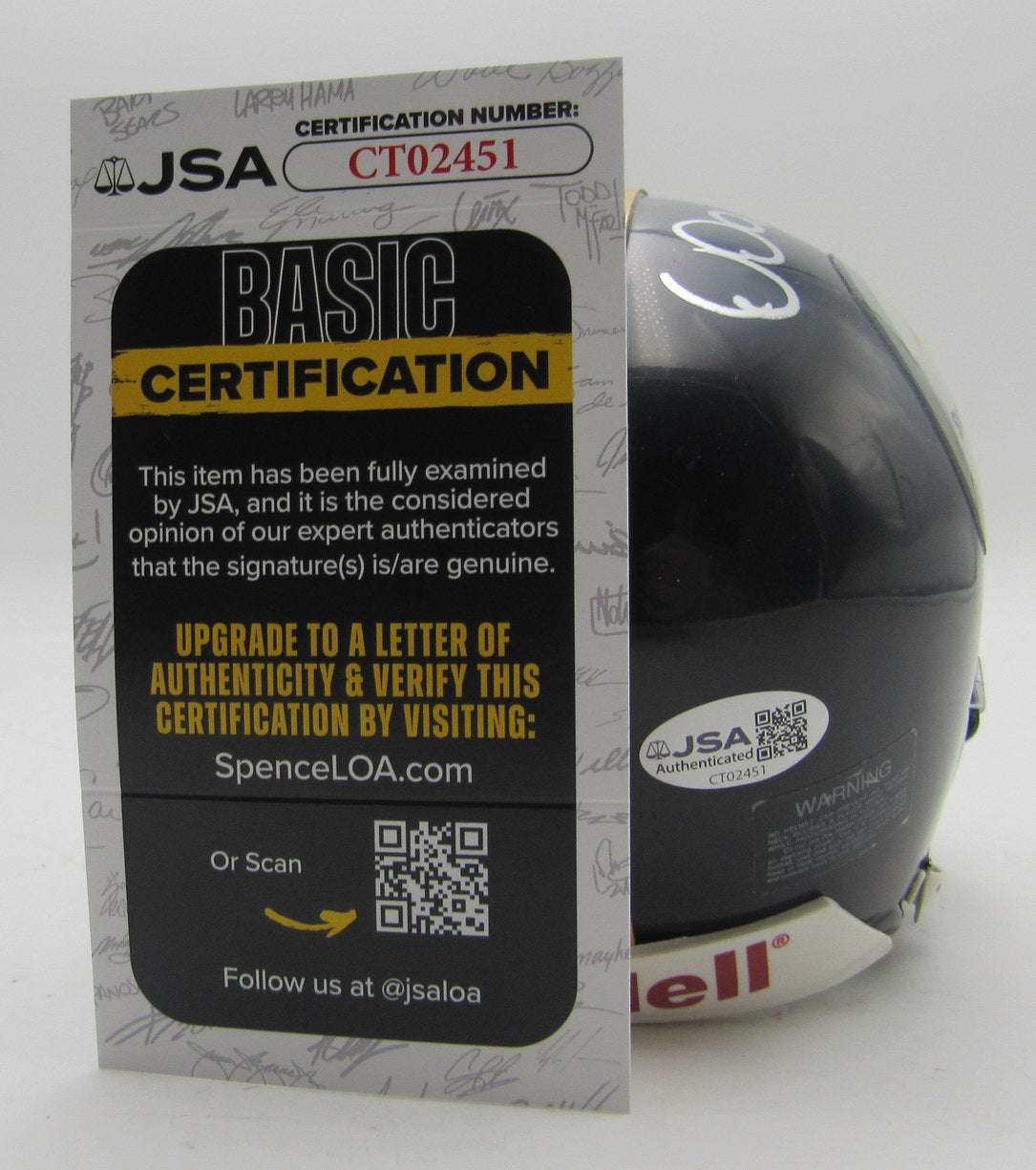 Dermontti Dawson HOF Signed/Inscribed Steelers Mini Football Helmet JSA 213518