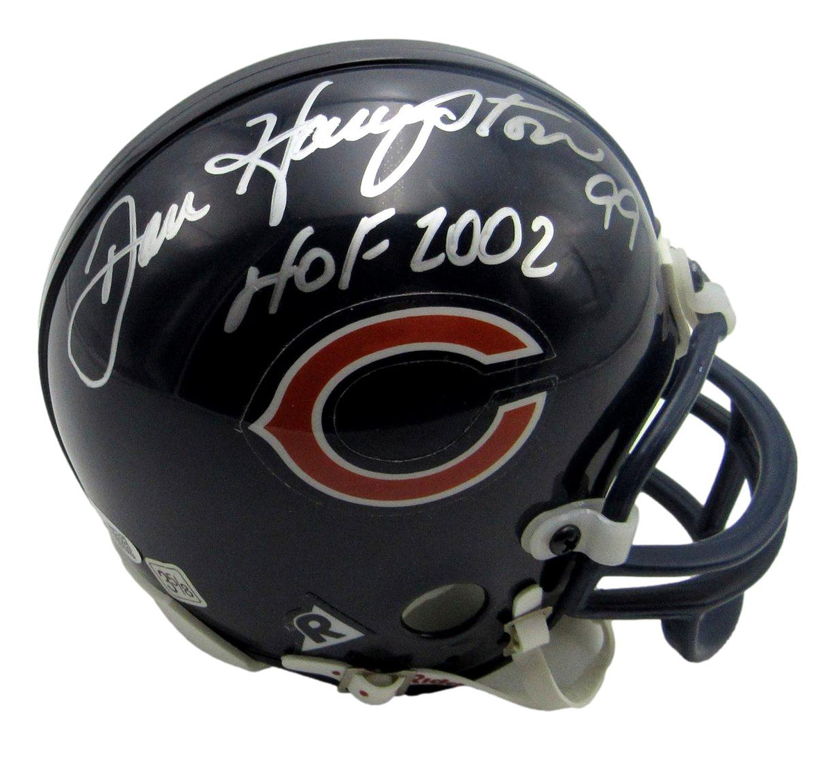 Dan Hampton HOF Signed/Inscribed Bears Mini Football Helmet JSA 213519