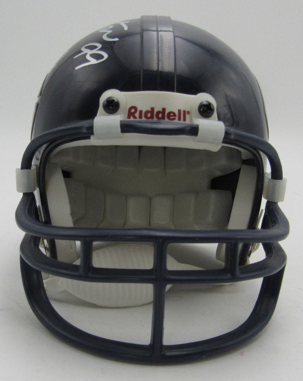 Dan Hampton HOF Signed/Inscribed Bears Mini Football Helmet JSA 213519