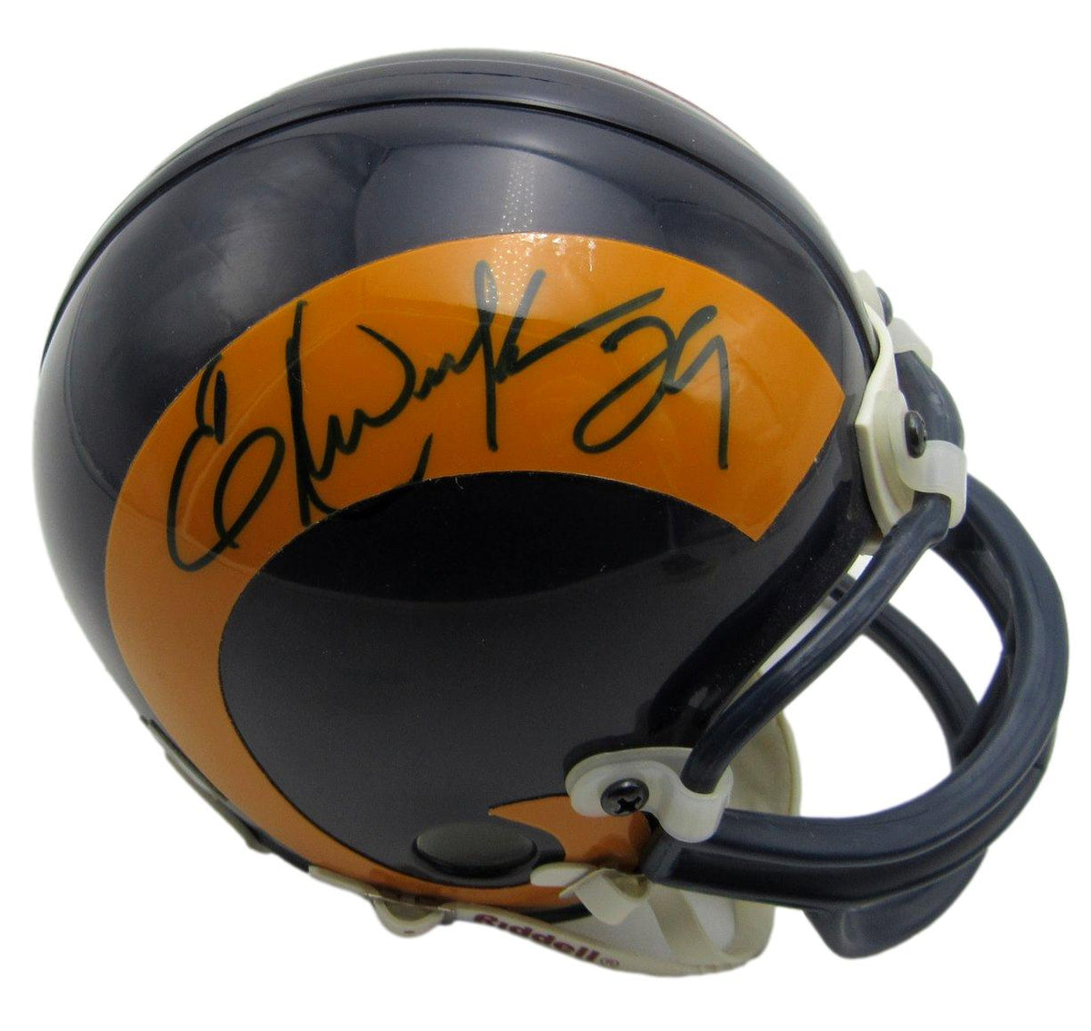 Eric Dickerson HOF Signed/Autographed LA Rams Mini Football Helmet JSA 213522