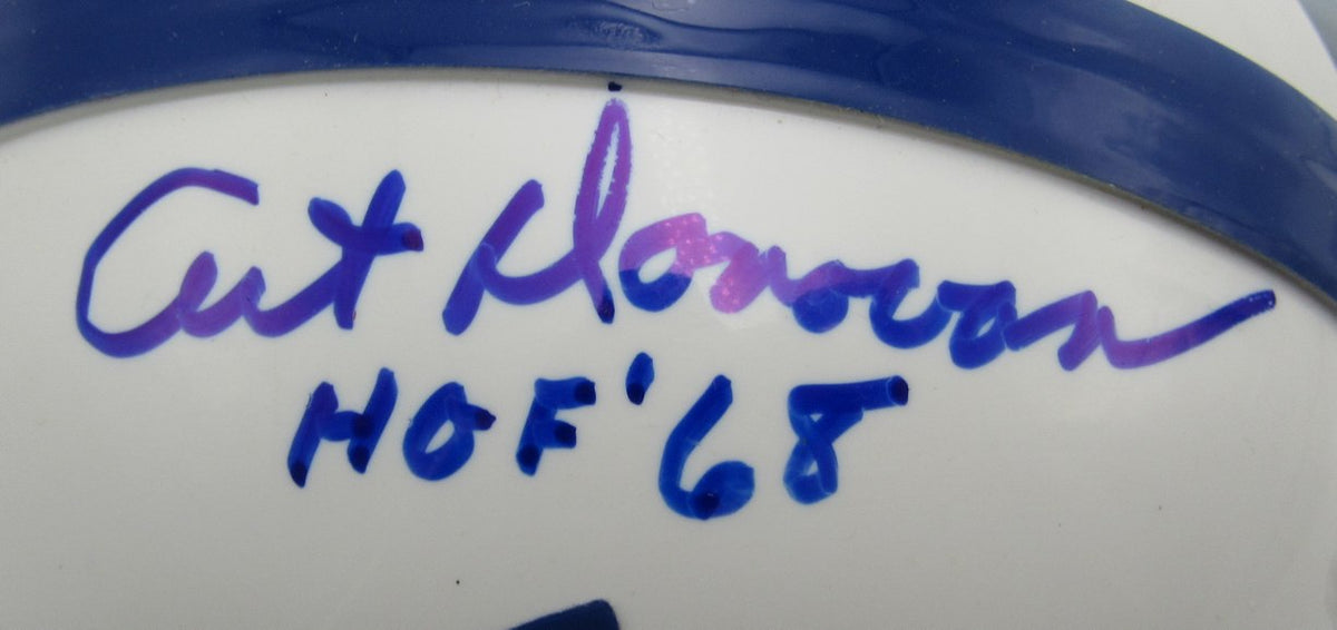Art Donovan HOF Signed/Inscribed Colts Mini Football Helmet JSA 213526