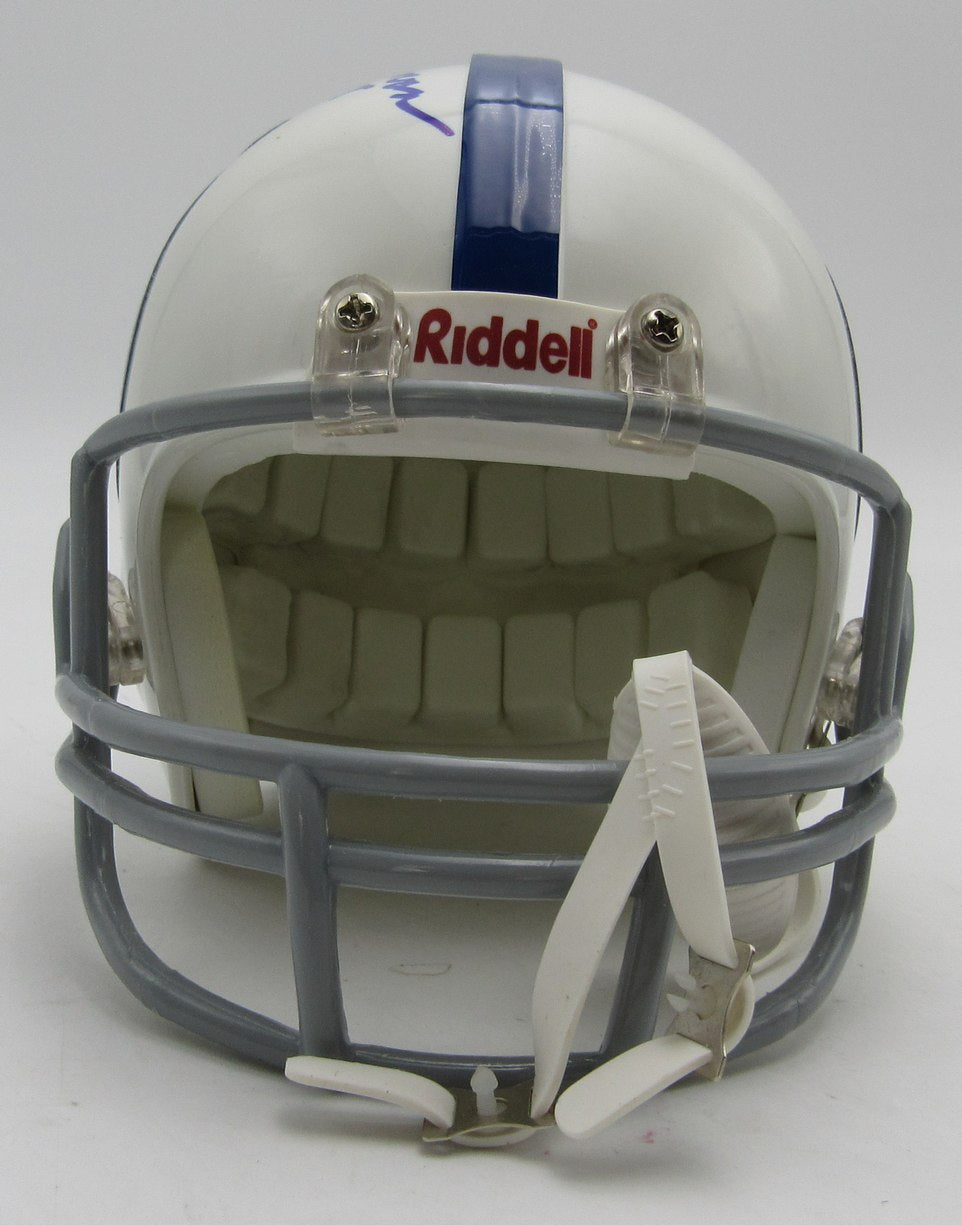 Art Donovan HOF Signed/Inscribed Colts Mini Football Helmet JSA 213526