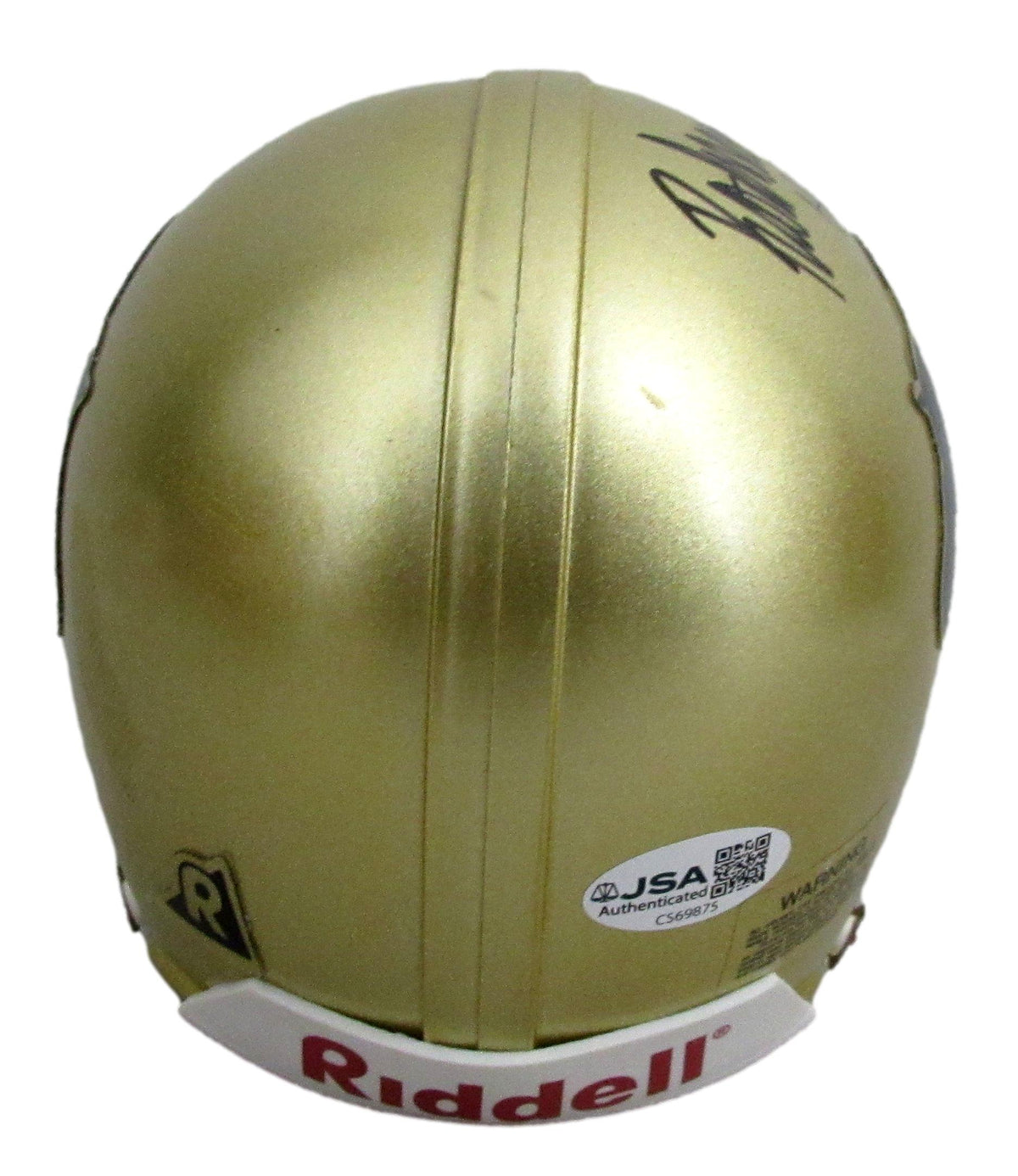 Rashaan Salaam Signed/Inscribed Colorado Mini Football Helmet JSA 213084