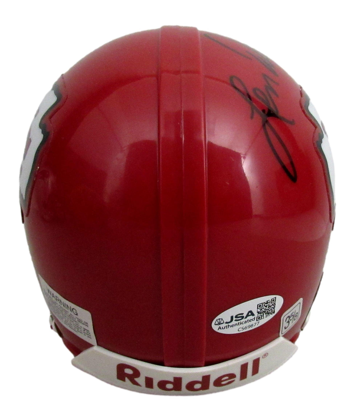 Len Dawson HOF Signed/Auto KC Chiefs Mini Football Helmet JSA 213089