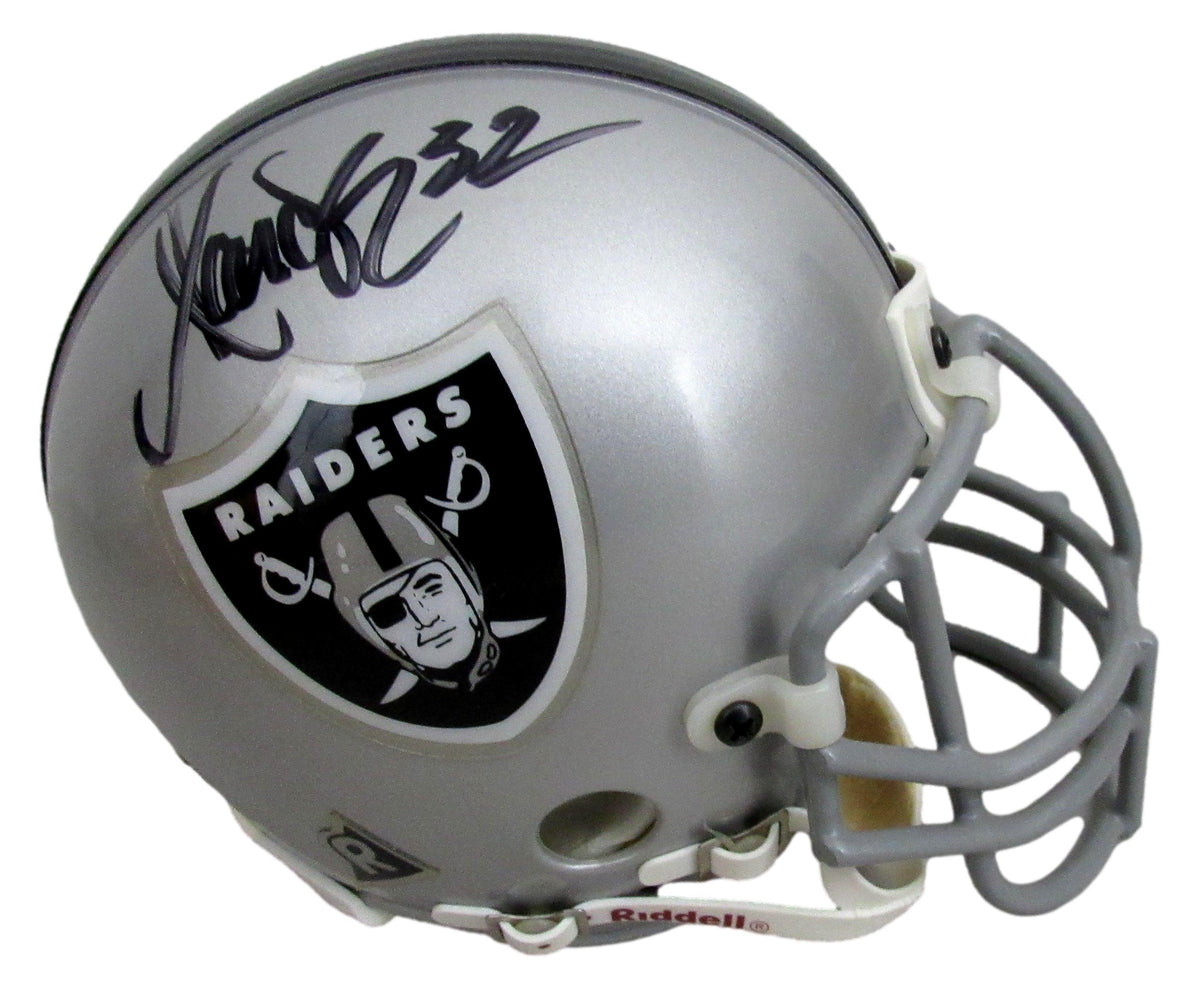 Marcus Allen HOF Signed/Auto Oakland Raiders Mini Football Helmet JSA 213090
