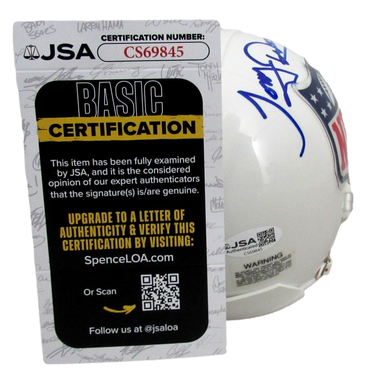 Tony Dungy HOF Signed/Autographed NFL Logo Mini Football Helmet JSA 213098