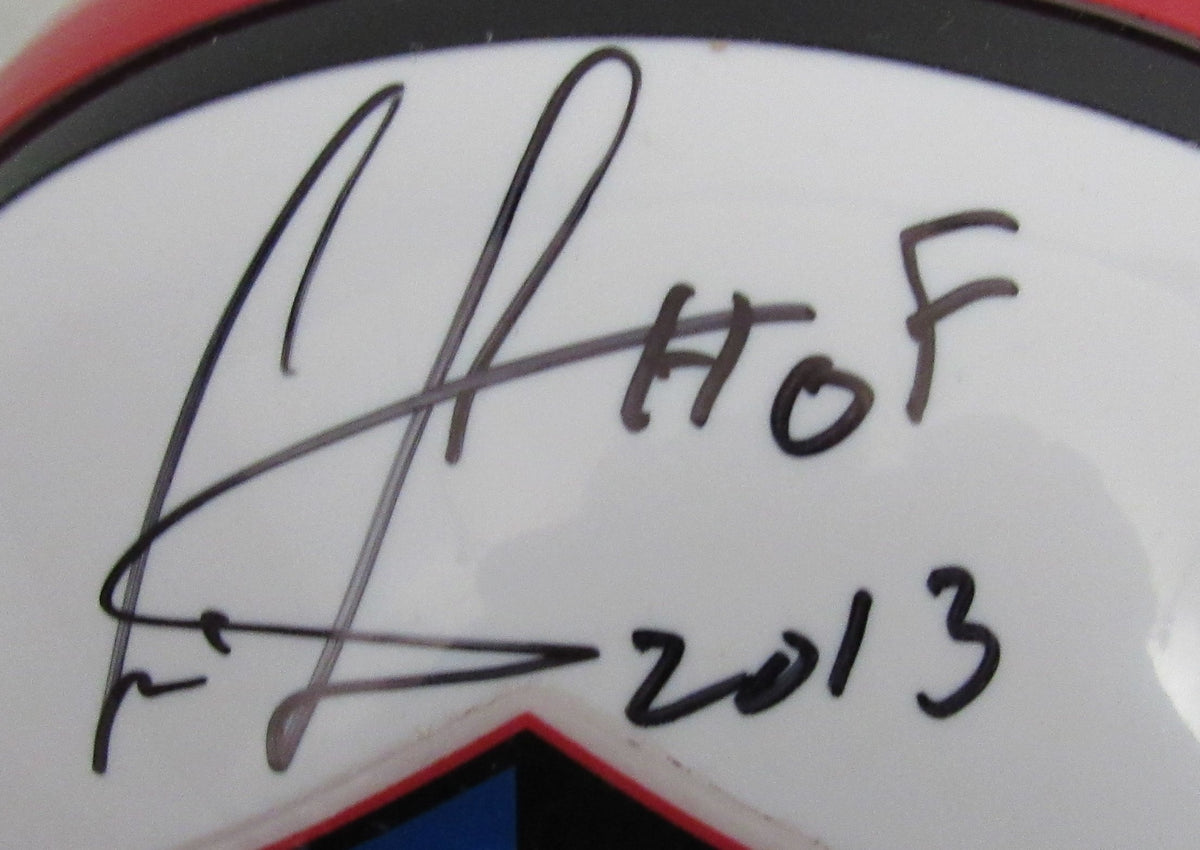 Cris Carter HOF Signed/Inscribed Hall of Fame Mini Football Helmet JSA 213100